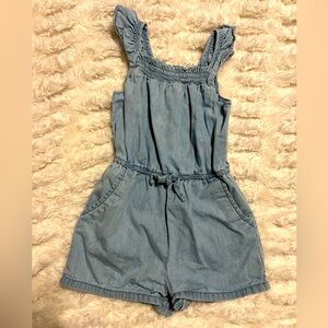 Cat & Jack Light Blue Denim Romper